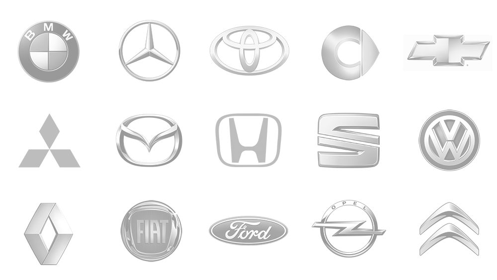 Logos de las principales marcas de automóviles